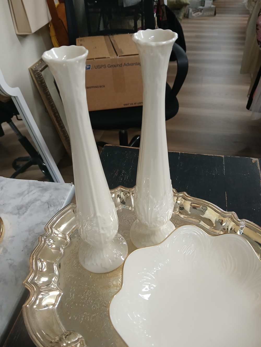 Lenox Florentine Collection Ceramic Bud Vase